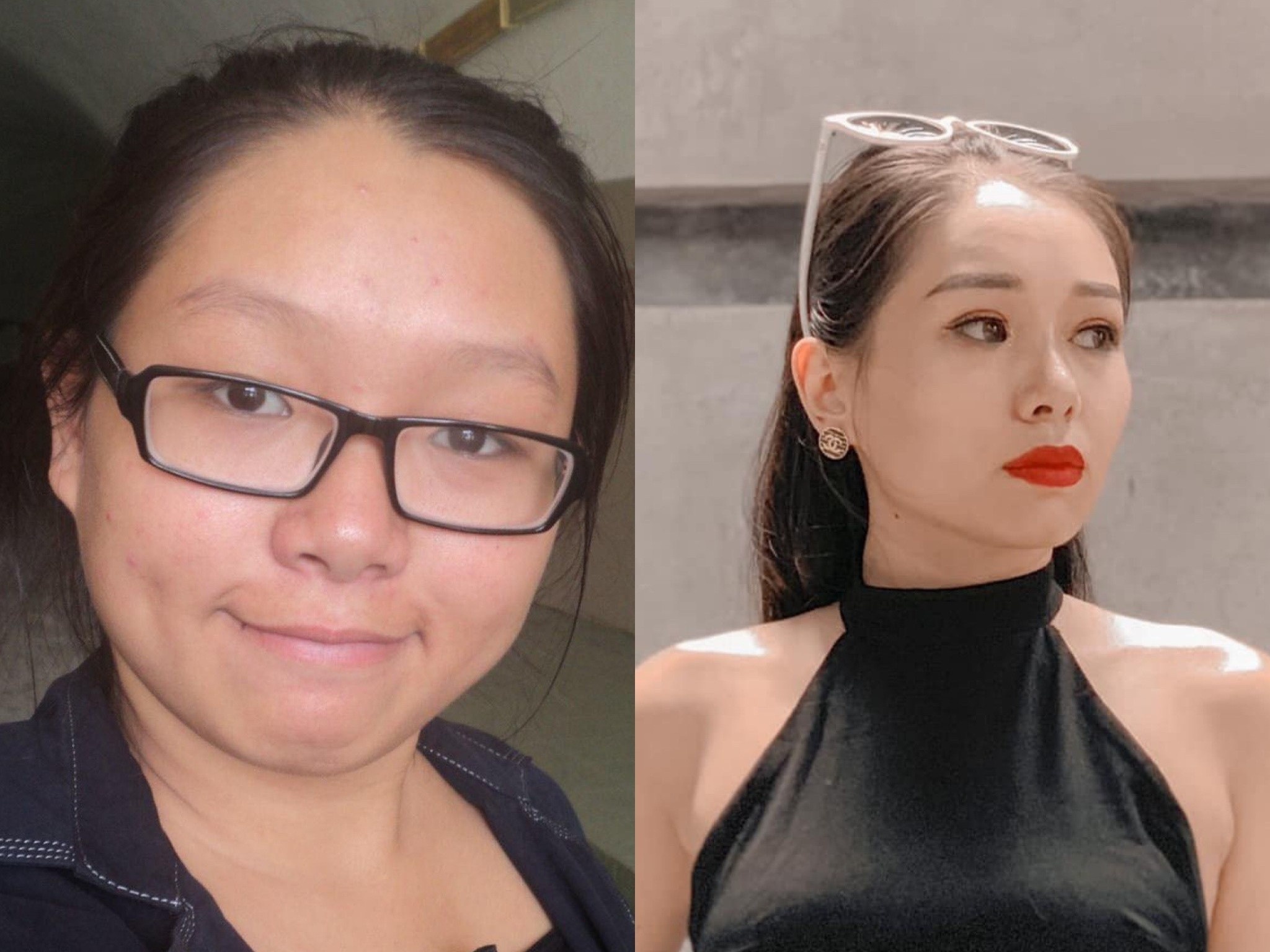 Ba me mot con giam 12 kg nho an kieng va luyen tap hinh anh