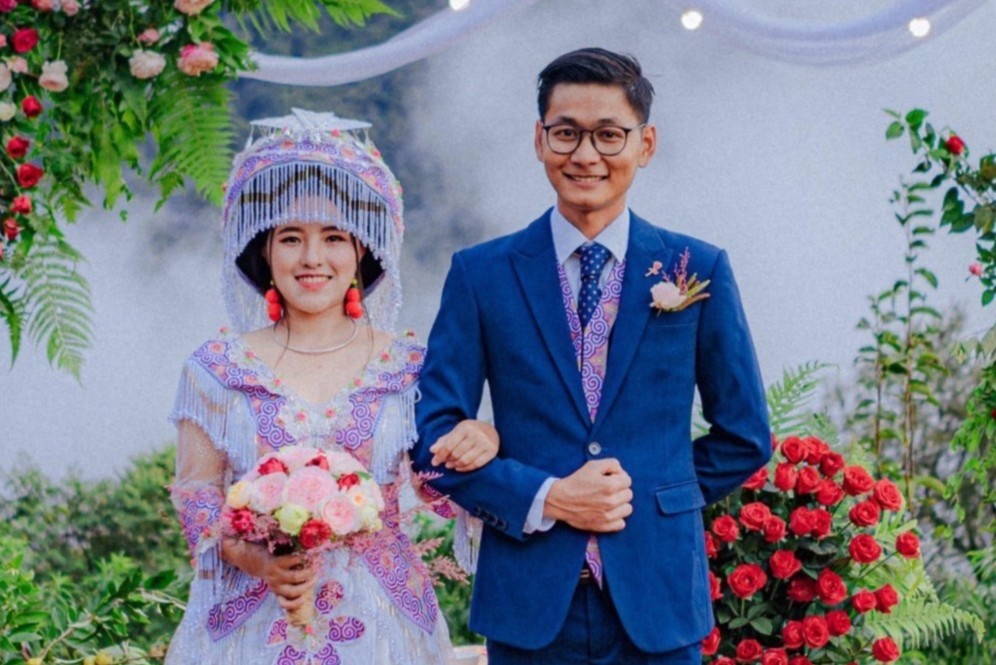 Dam cuoi giua nui rung cua chu re Sai thanh va co dau H'Mong hinh anh