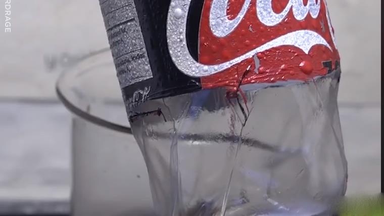 Dieu bat ngo phia trong lop vo nhom cua lon coca hinh anh