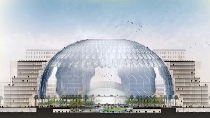 Man chieu 360 do lon nhat the gioi o Dubai hinh anh