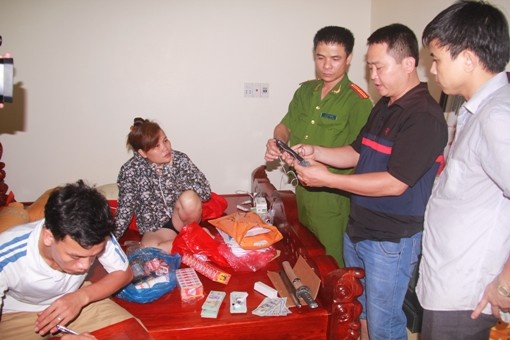 Các chân rết liên quan đến vụ án và tang vật bị bắt giữ