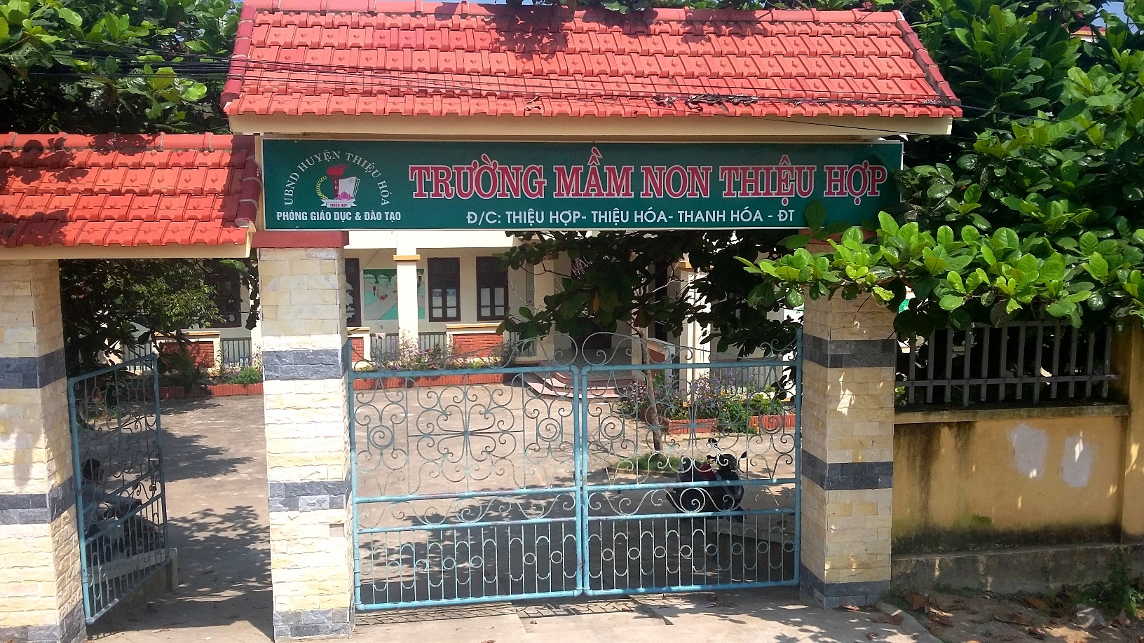 Trường mầm non xã Thiệu Hợp. Ảnh: Nguyễn Dương.