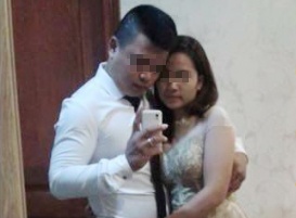 Co gai mac vay cuoi tu tu 'khong biet ban trai da co vo' hinh anh