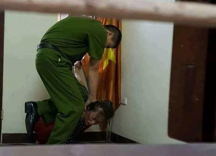 Truy tim nguoi loan tin vu khong pho cong an huyen hanh hung phu nu hinh anh