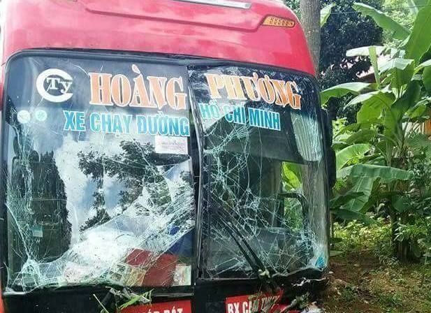 Hai me con tu vong sau vu va cham xe khach hinh anh