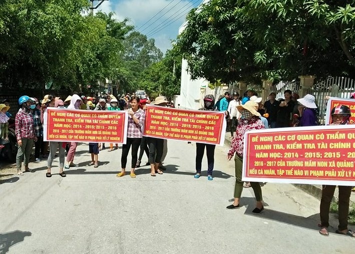 Phu huynh cang bang ron de nghi thanh tra tai chinh truong mam non hinh anh
