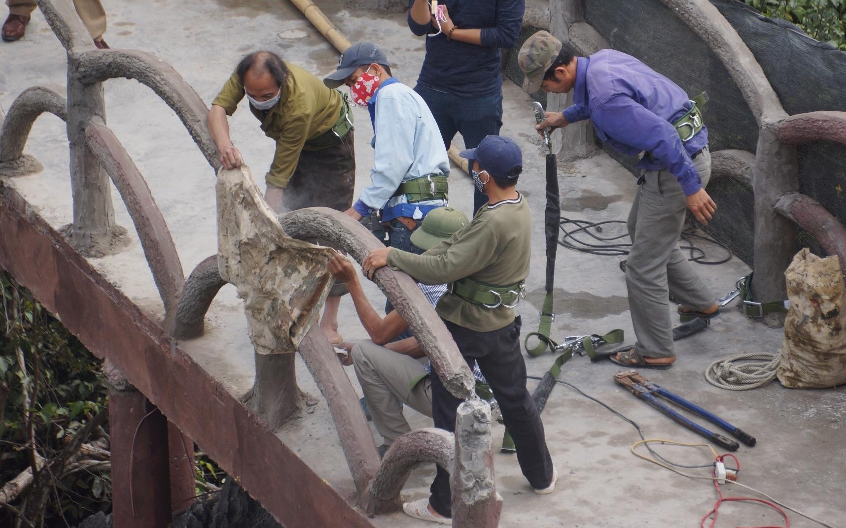 Cong trinh xuyen loi di san Trang An bat dau bi thao do hinh anh