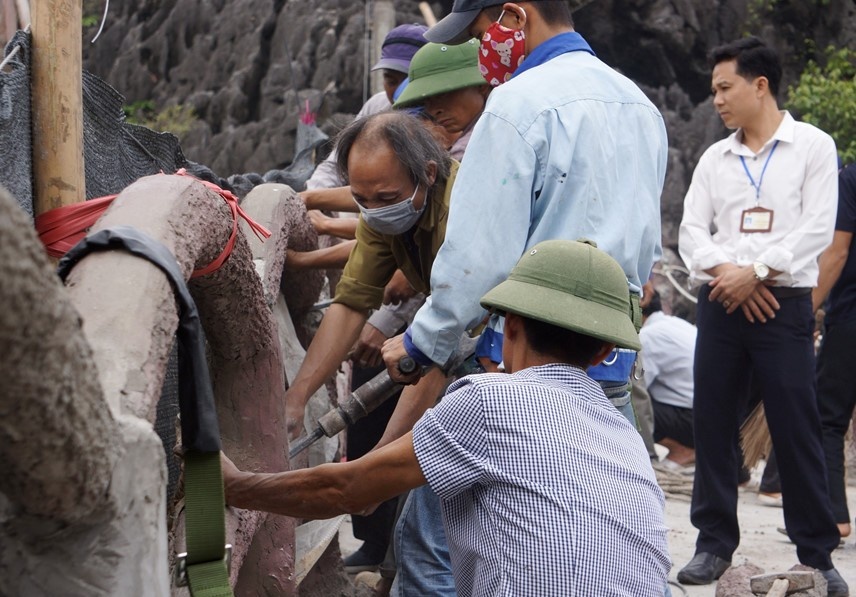 Ninh Binh ra 'toi hau thu' voi cong trinh xuyen loi di san Trang An hinh anh