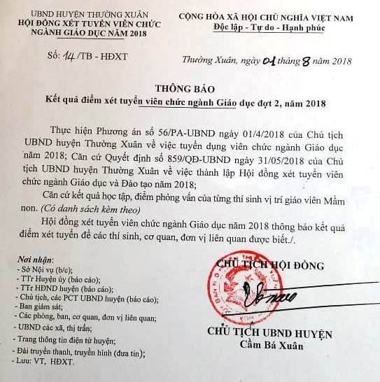 bất thường thi xét tuyển giáo viên ảnh 1 bat thuong thi xet tuyen giao vien anh 1