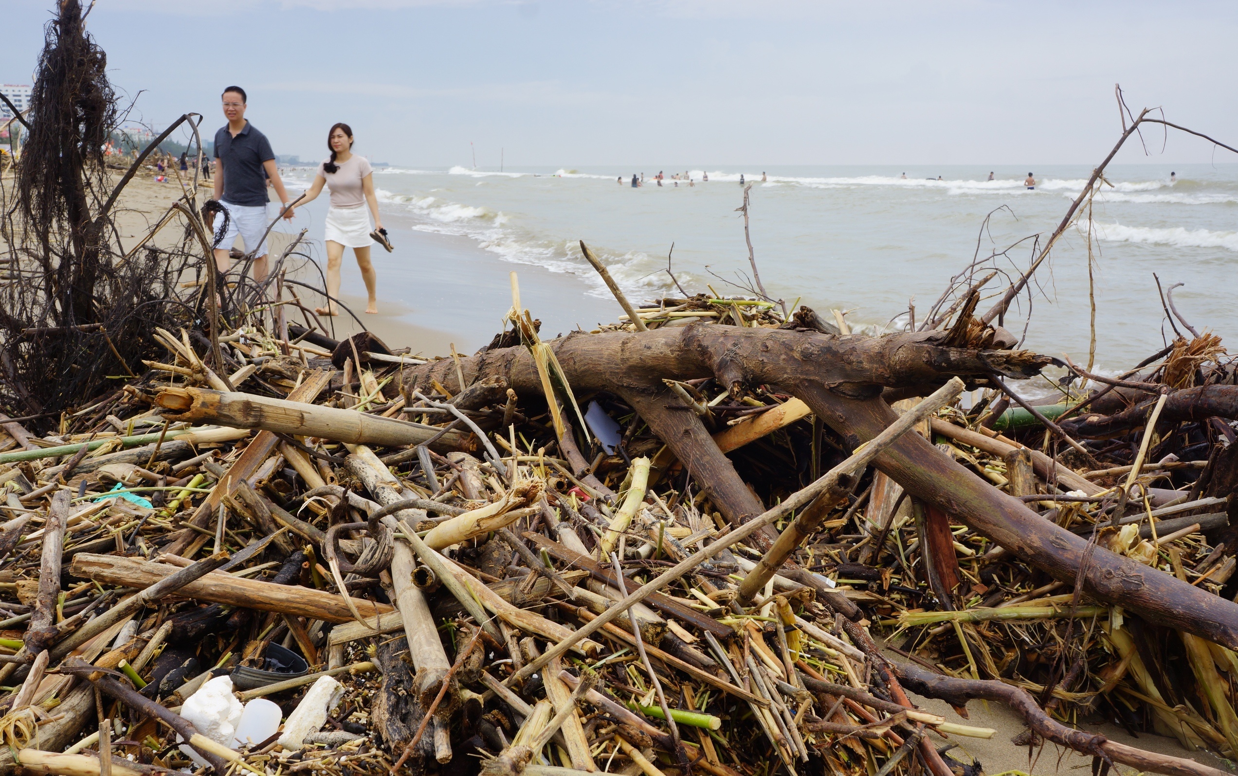 Bien Sam Son ngap rac anh 4