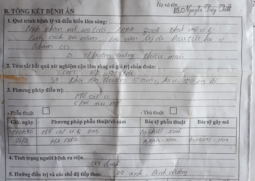 phát hiện khối u còn nguyên ảnh 2 phat hien khoi u con nguyen anh 2