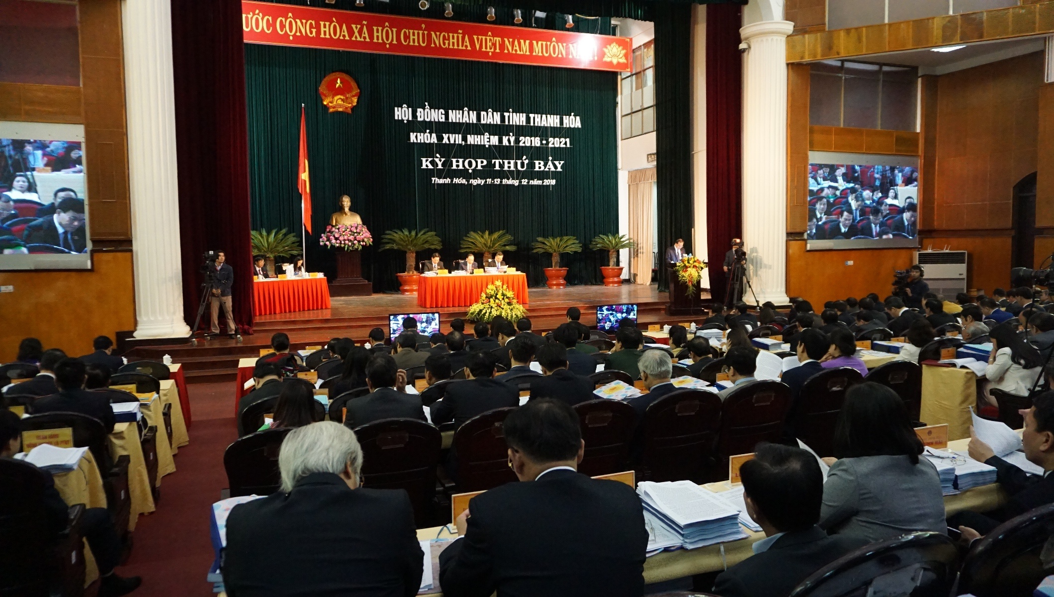 HDND Thanh Hoa giai thich viec phong vien bi ngan can tac nghiep hinh anh