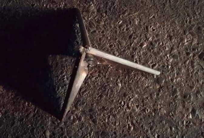 bẫy đinh trên quốc lộ 45 ảnh 1 bay dinh tren quoc lo 45 anh 1