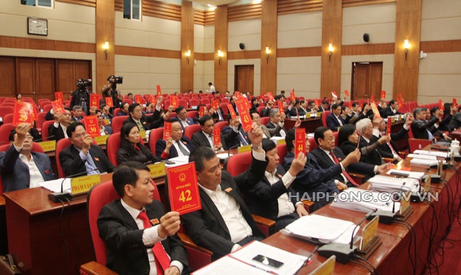 HĐND Hải Phòng bầu chức danh ảnh 1 HDND Hai Phong bau chuc danh anh 1