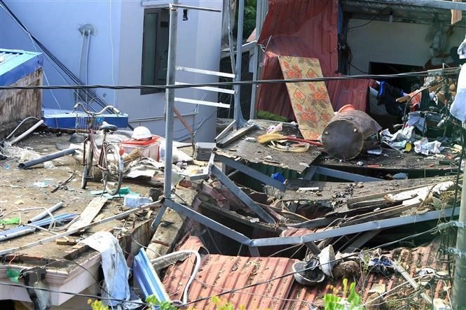 No lon trong can nha o Hai Phong, mot nam sinh tu vong hinh anh