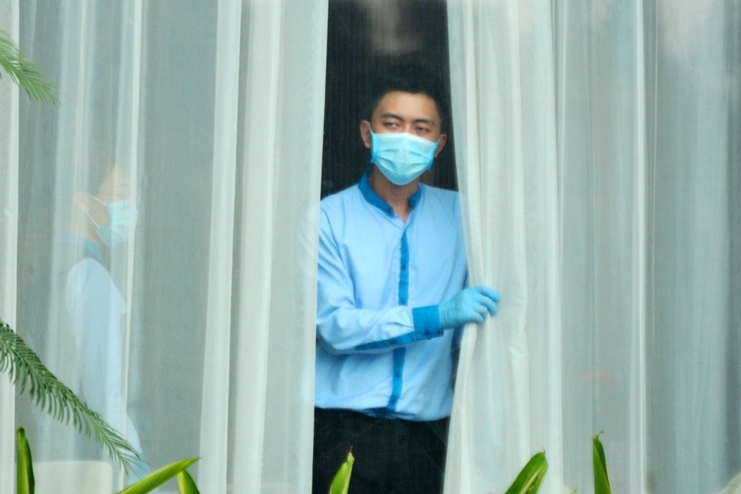 Khoanh vung, khu khuan khach san 5 sao co nguoi mac Covid-19 luu tru hinh anh