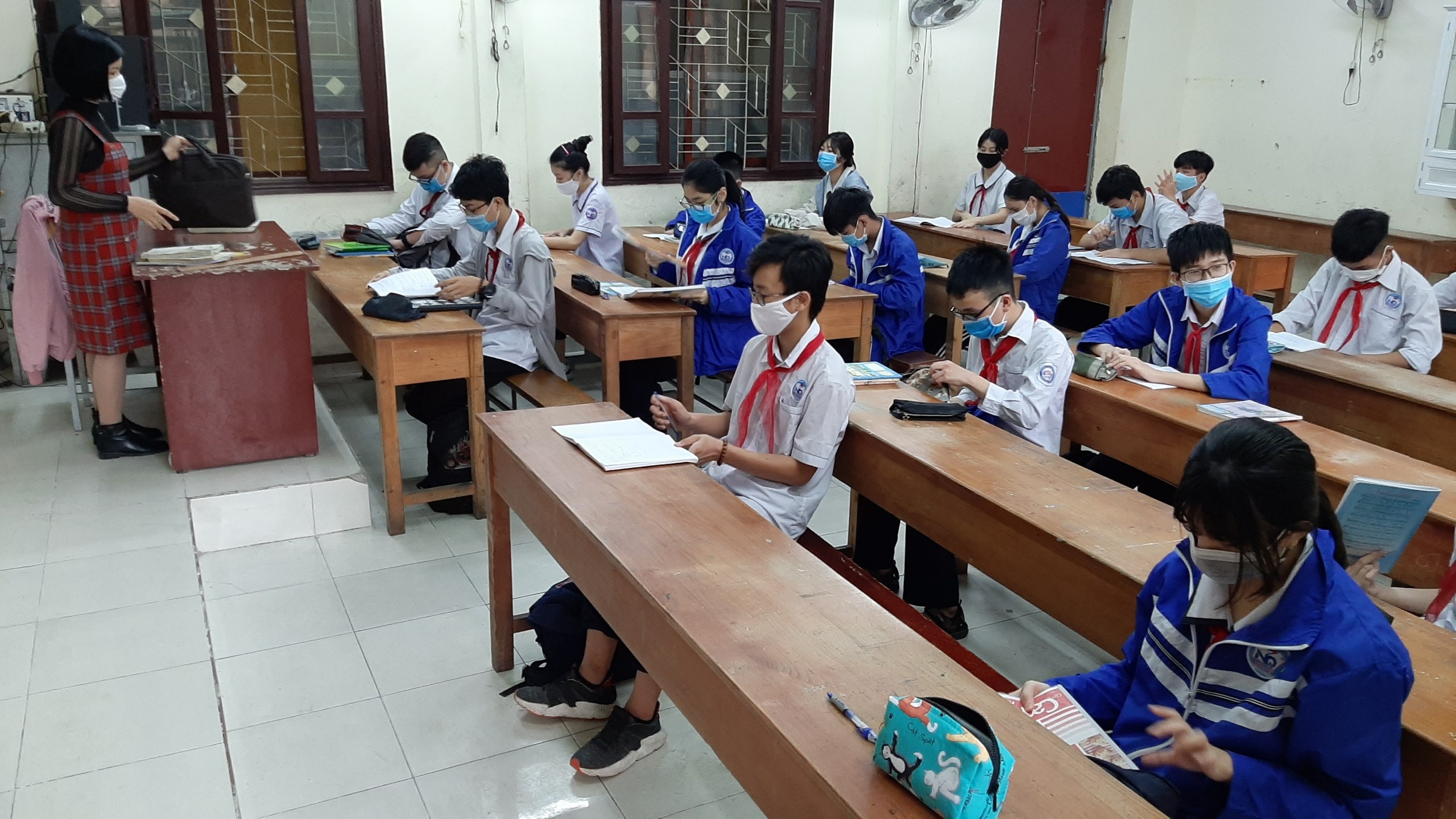 trường học Hải Phòng thực hiện giãn cách ảnh 1 truong hoc Hai Phong thuc hien gian cach anh 1