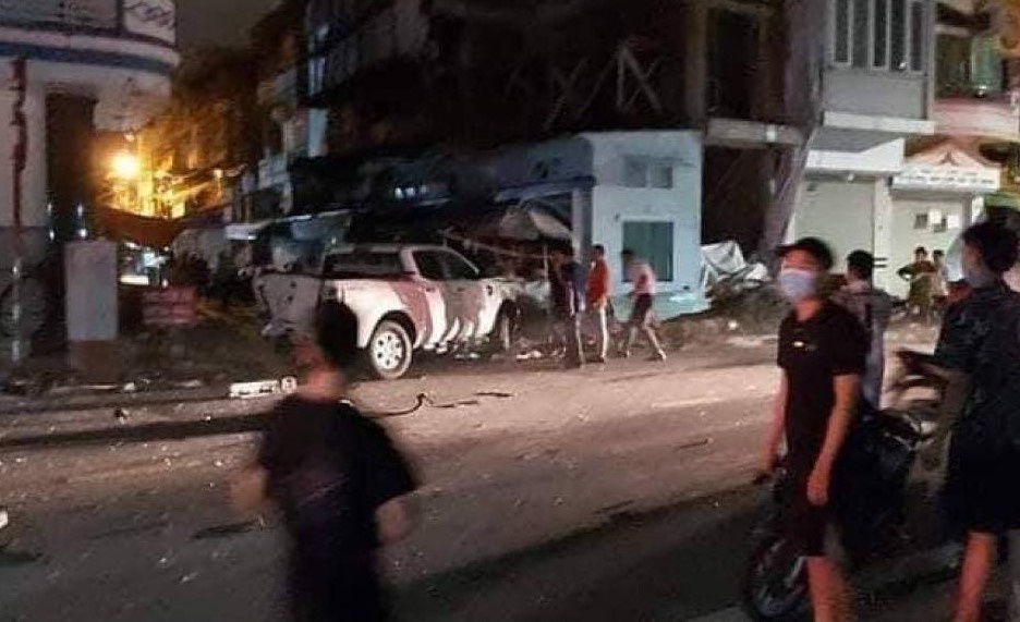 Khoi to tai xe dam chet cong an anh 1