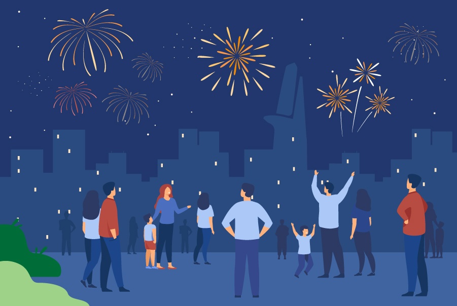 3 diem ban phao hoa don Tet Duong lich tai TP.HCM hinh anh