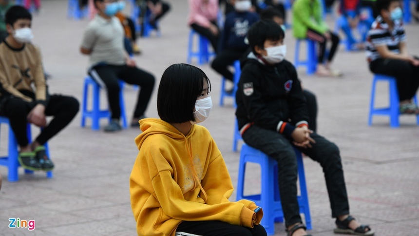 hoc sinh Hai Duong tro lai anh 1