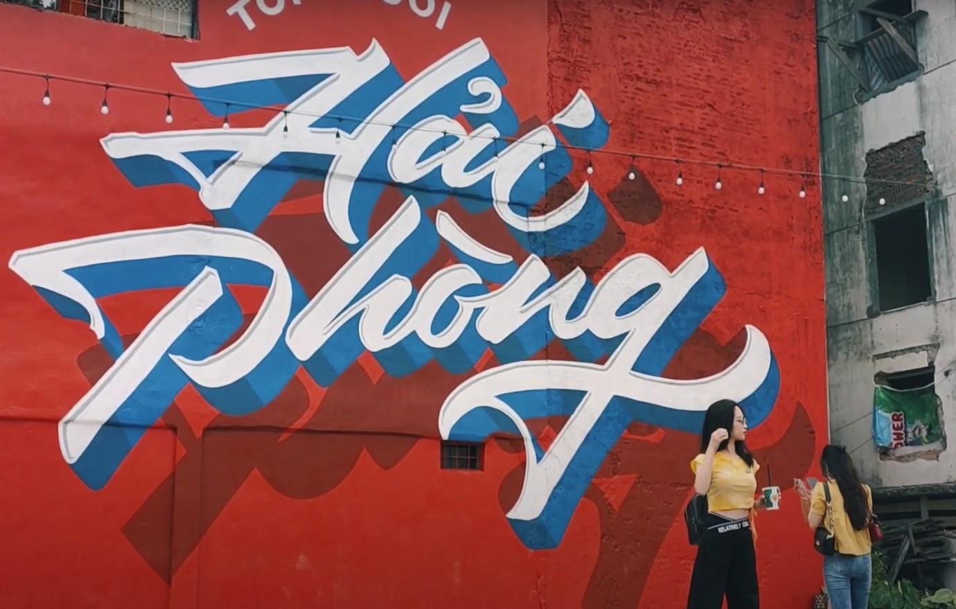 che bạt bức tường check-in ảnh 2 che bat buc tuong check-in anh 2