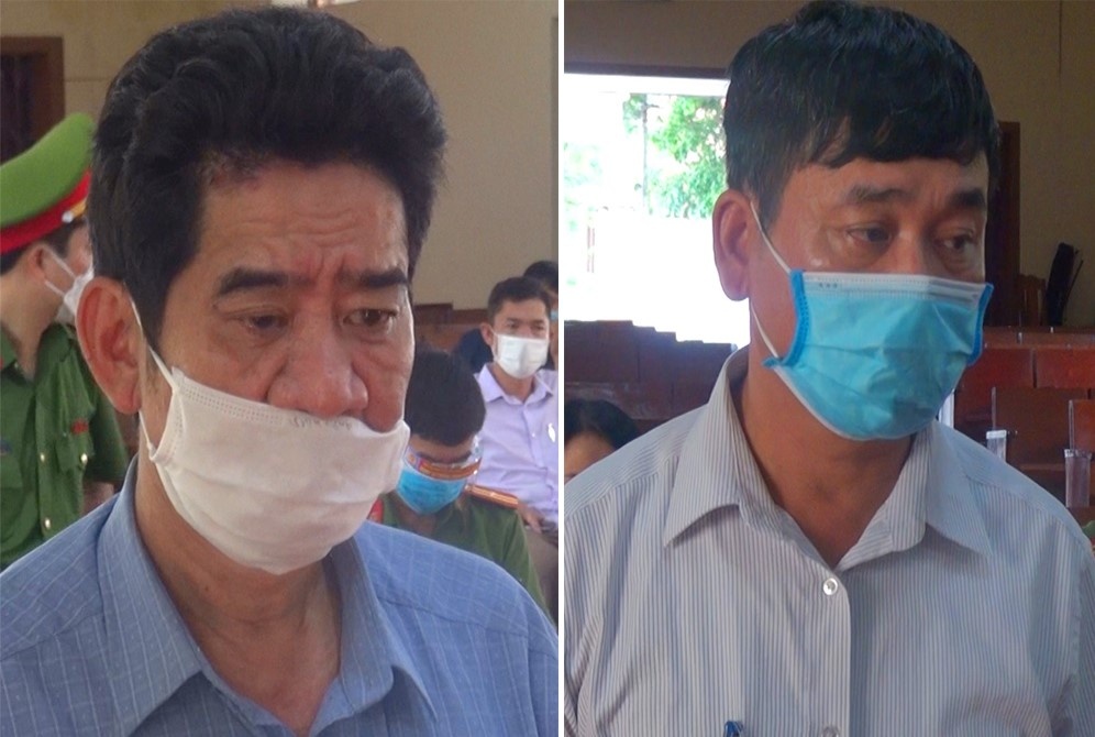 Nguyen chu tich va pho chu tich xa bi bat hinh anh