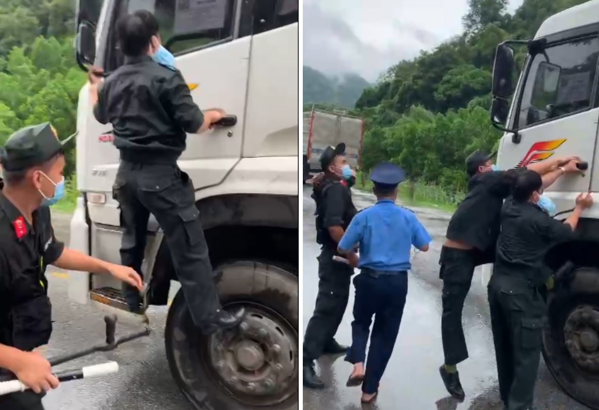 canh sat du bam oto bo chay anh 2