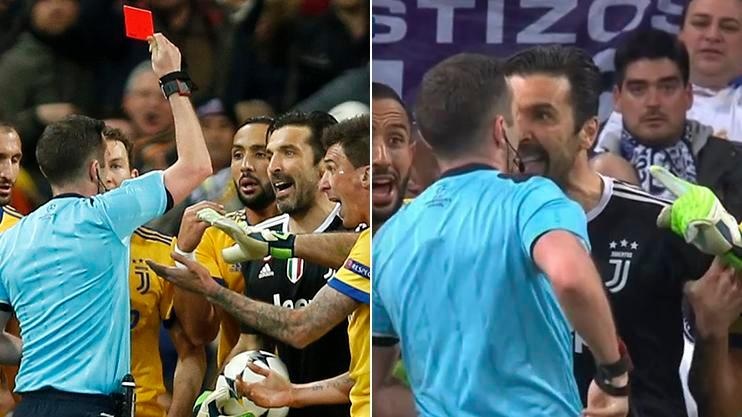Buffon bị treo giò 3 trận vì phản ứng trọng tài ảnh 1 Buffon bi treo gio 3 tran vi phan ung trong tai anh 1