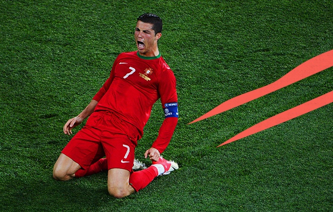 Ronaldo,  World Cup,  Bo Dao Nha vs Uruguay anh 9