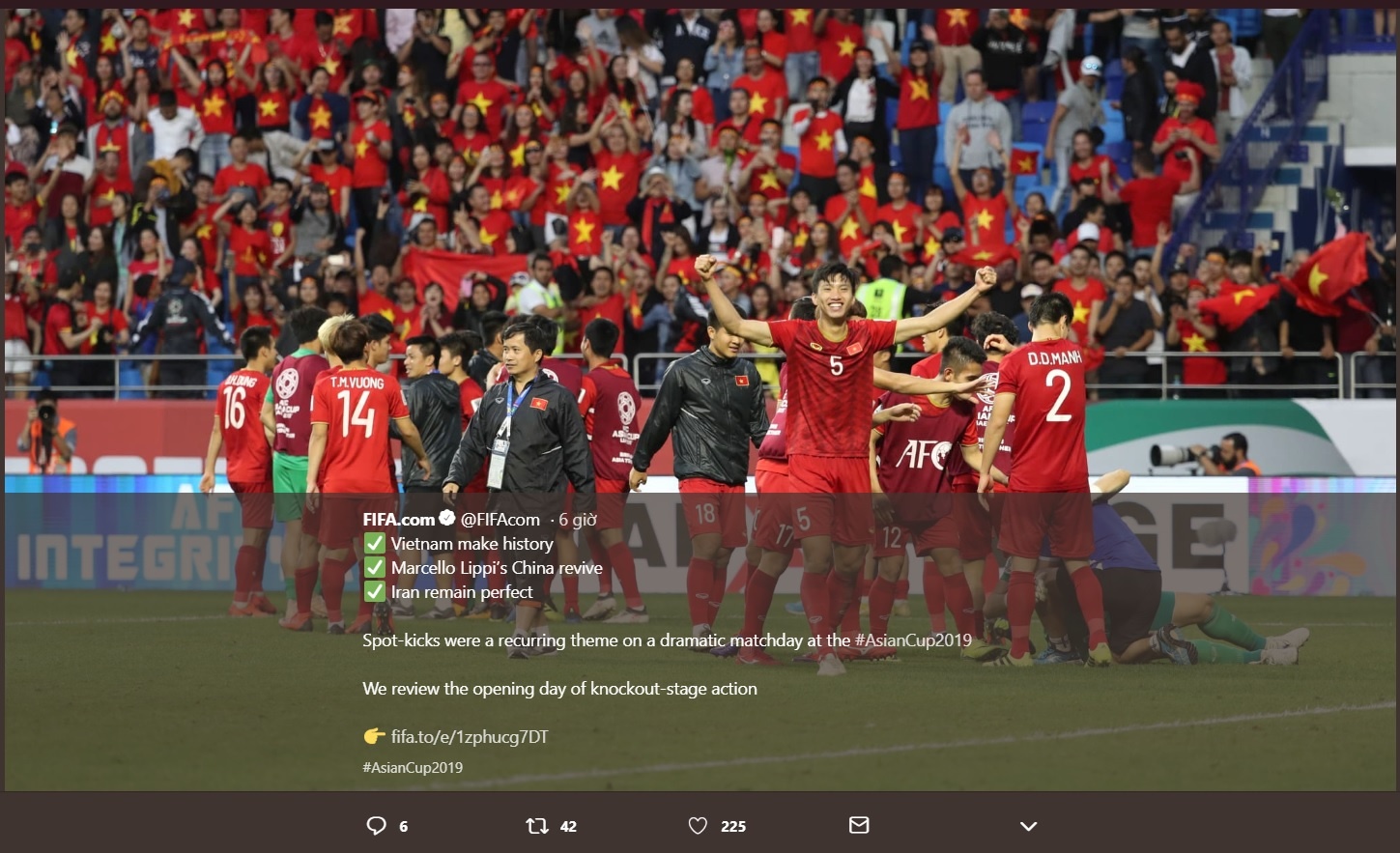 FIFA chúc mừng Việt Nam ảnh 1 FIFA chuc mung Viet Nam anh 1