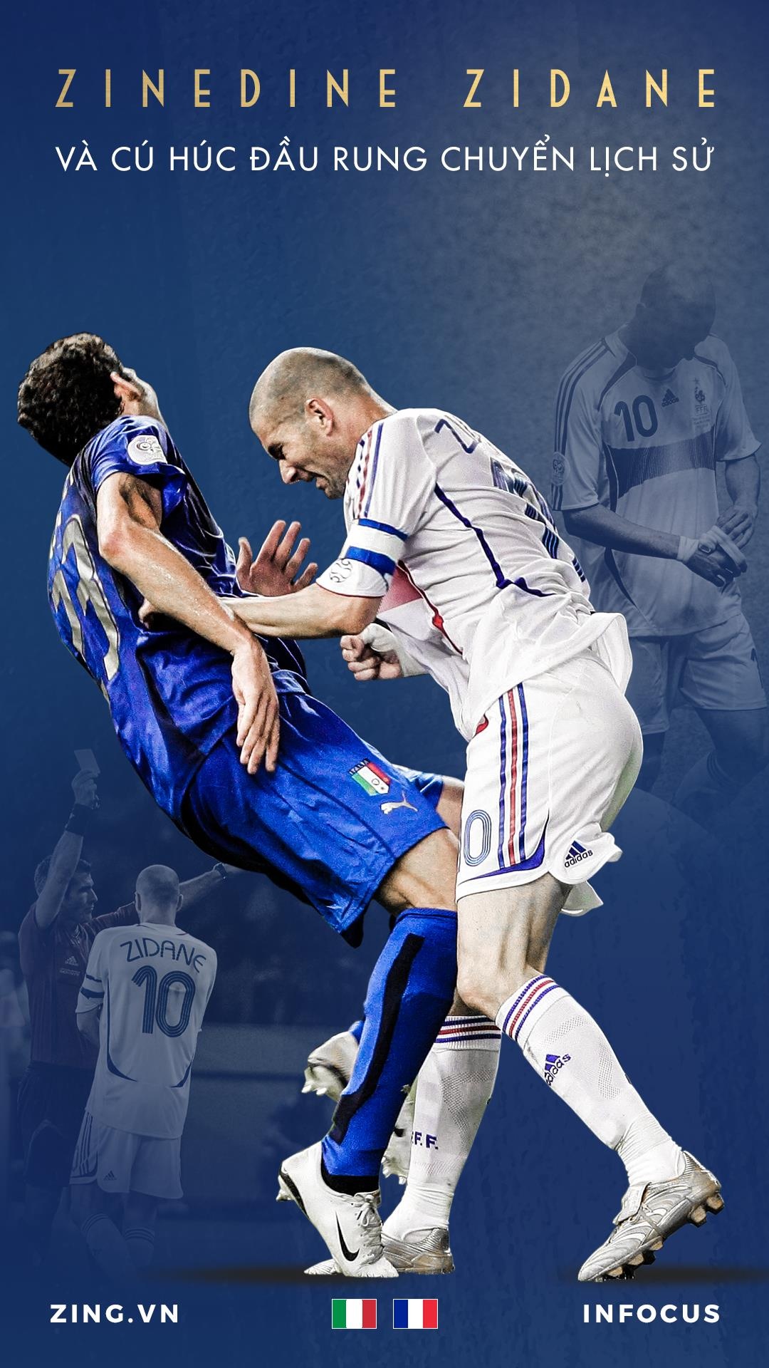 Zinedine Zidane húc đầu ảnh 1 Zinedine Zidane huc dau anh 1