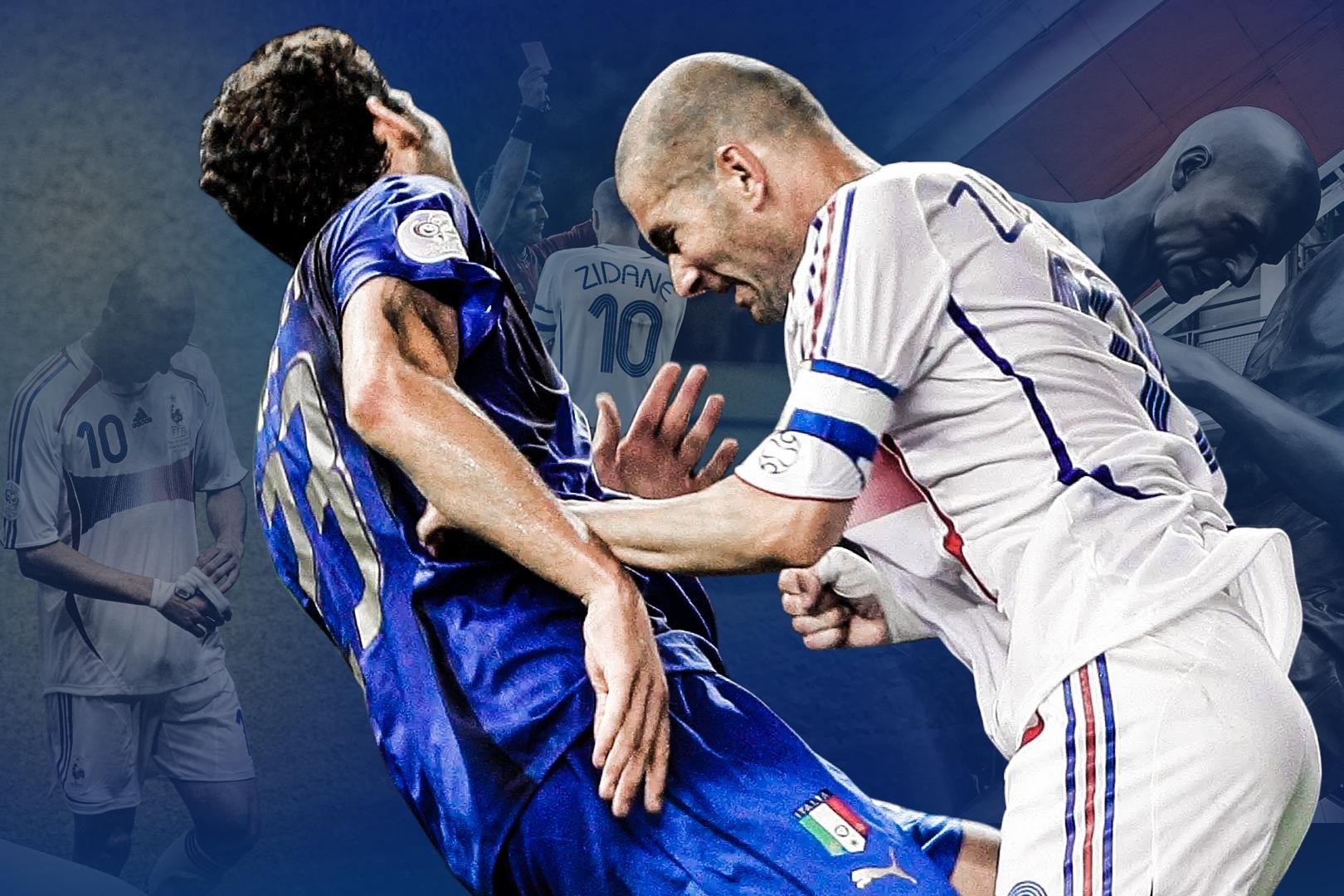 Zinedine Zidane va cu huc dau rung chuyen lich su bong da hinh anh