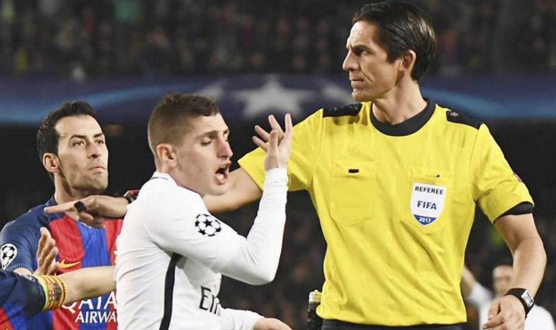 UEFA xac nhan trong tai sai trong tran thang 6-1 cua Barca truoc PSG hinh anh