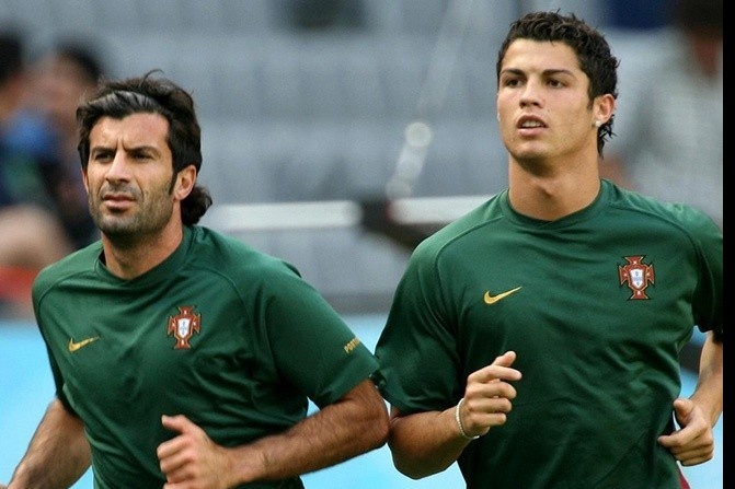 Figo khong chon Cristiano Ronaldo la dong doi hay nhat su nghiep hinh anh