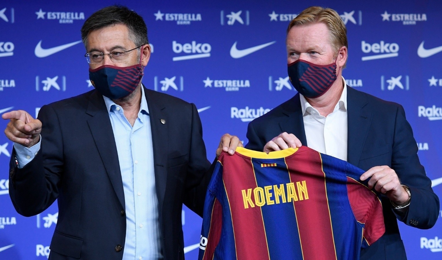 HLV Koeman bat dau mat niem tin vao ban lanh dao Barca hinh anh
