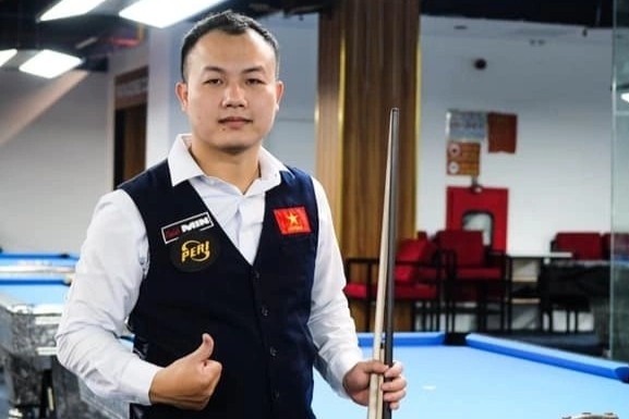 Bat ngo trong tran chung ket giai vo dich quoc gia pool 9 bi hinh anh