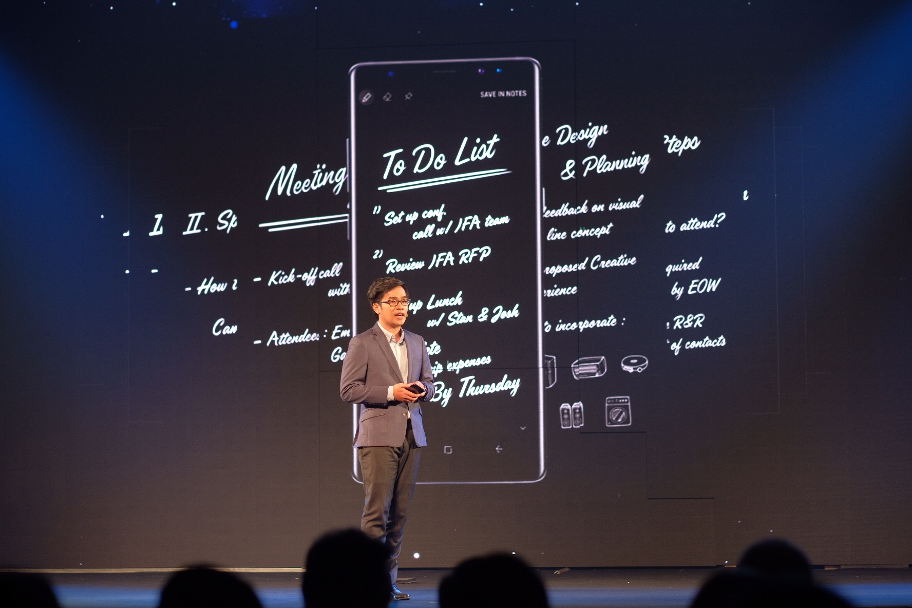 Hinh anh an tuong trong buoi ra mat Galaxy Note 8 tai Viet Nam hinh anh