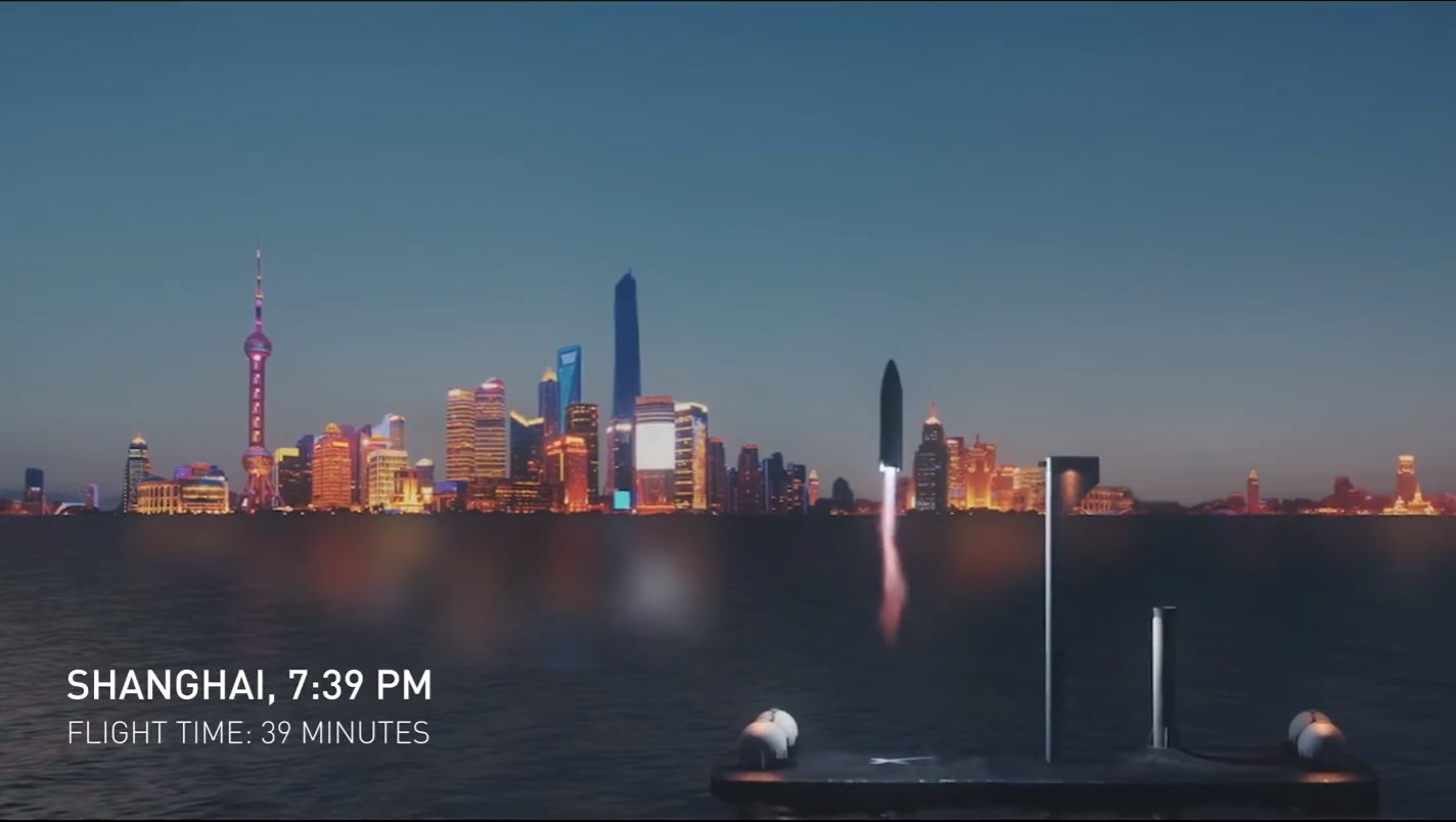 Elon Musk gioi thieu ten lua van tai hanh khach o Trai Dat hinh anh