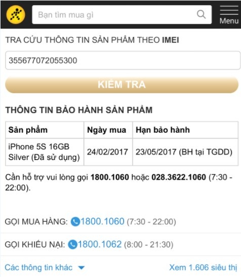 Thế giới di động xác nhận bán iPhone 'dựng' ảnh 2 The gioi di dong xac nhan ban iPhone 'dung' anh 2