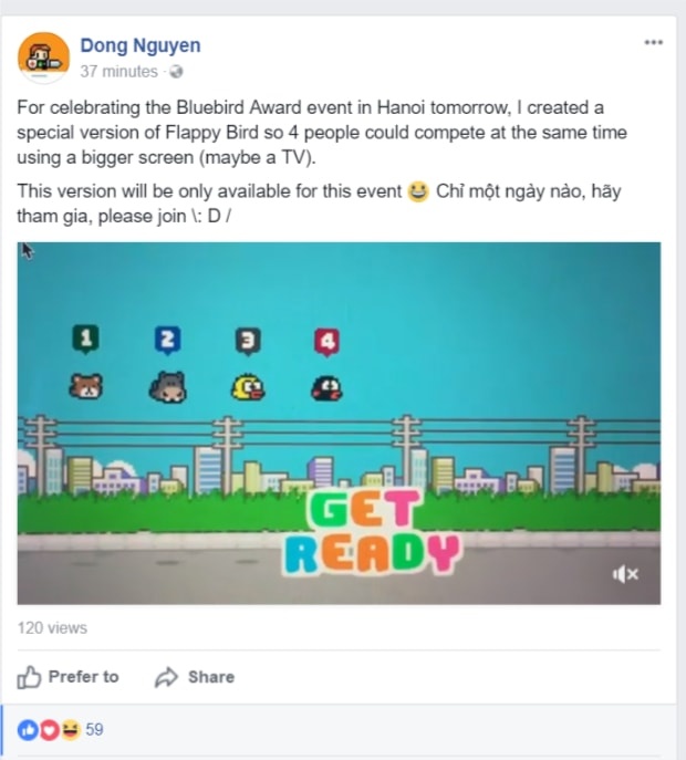 Flappy Bird phiên bản đặc biệt ảnh 1 Flappy Bird phien ban dac biet anh 1