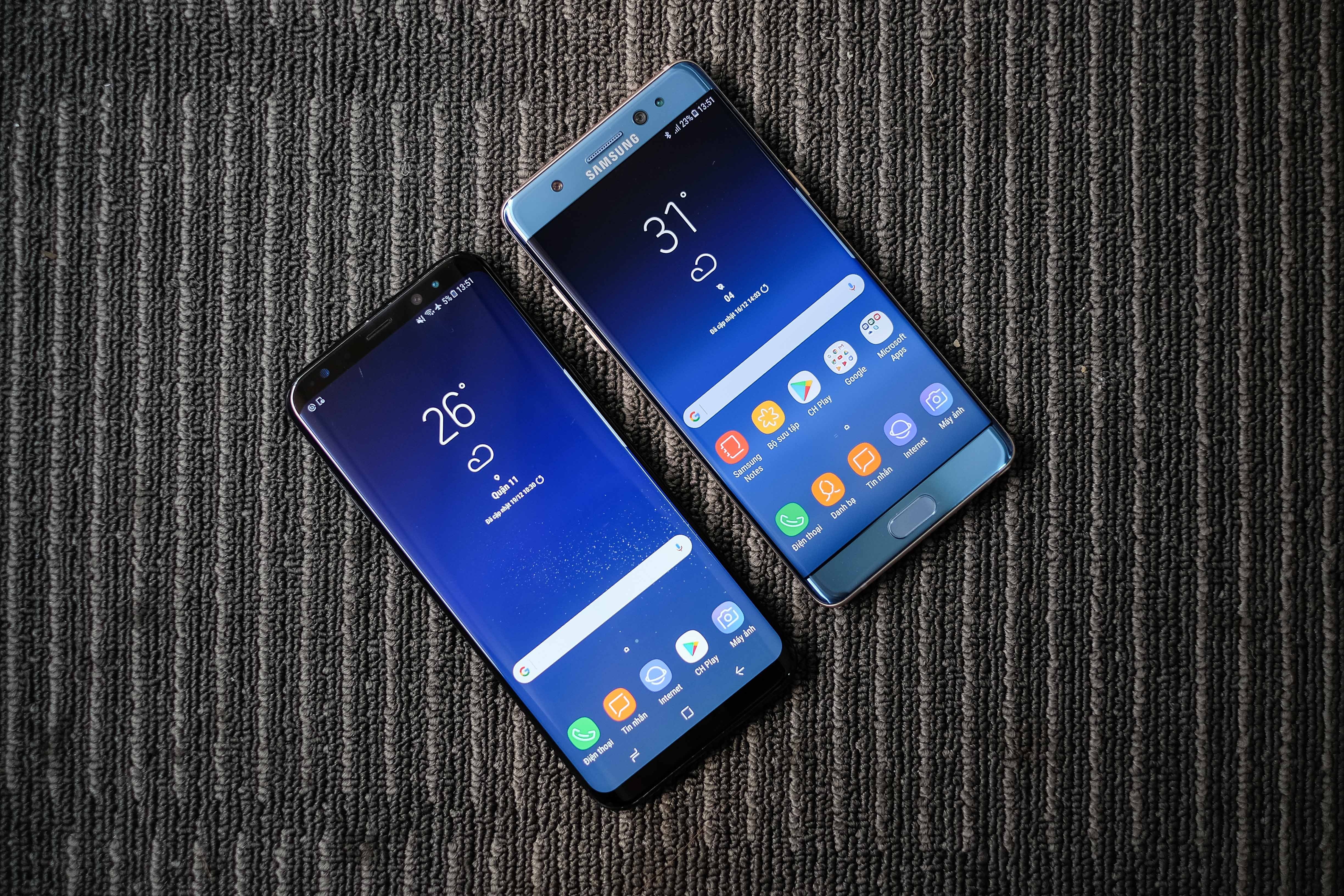 So sanh Galaxy Note FE va S8 plus anh 1