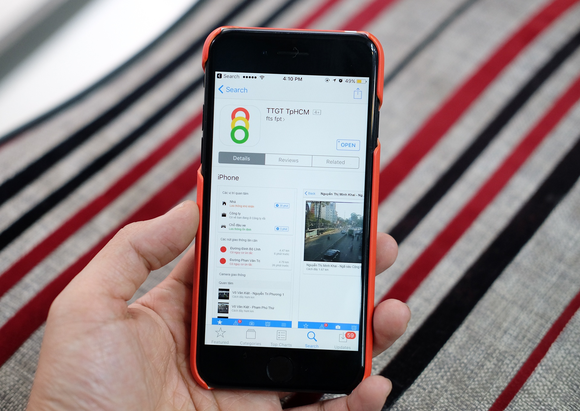 Ung dung tranh 'bao' ket xe o TP.HCM sau chien thang cua U23 VN hinh anh