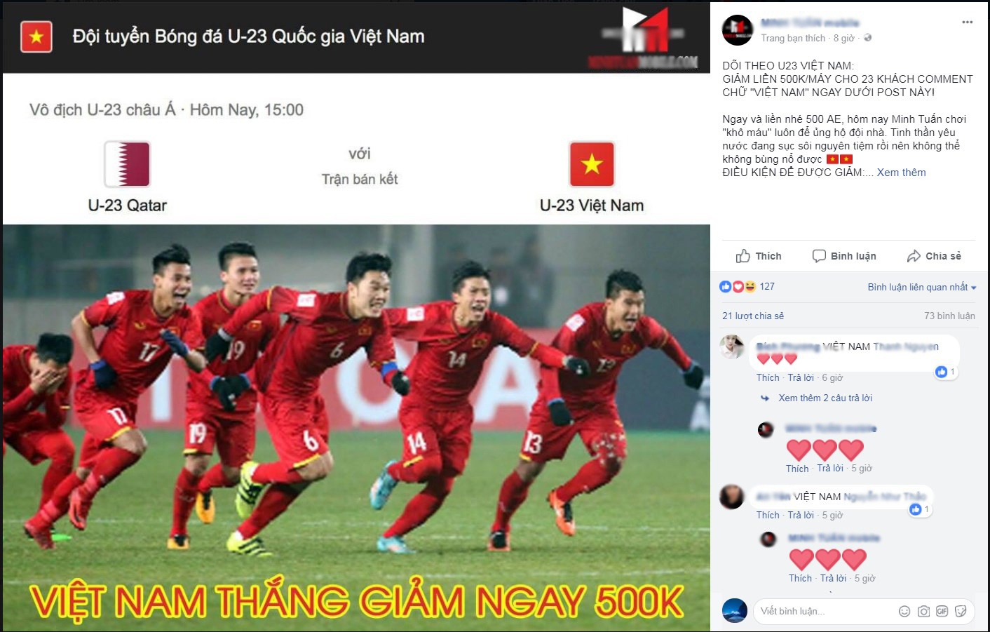 Mang xa hoi bung no sau chien thang cua U23 Viet Nam hinh anh