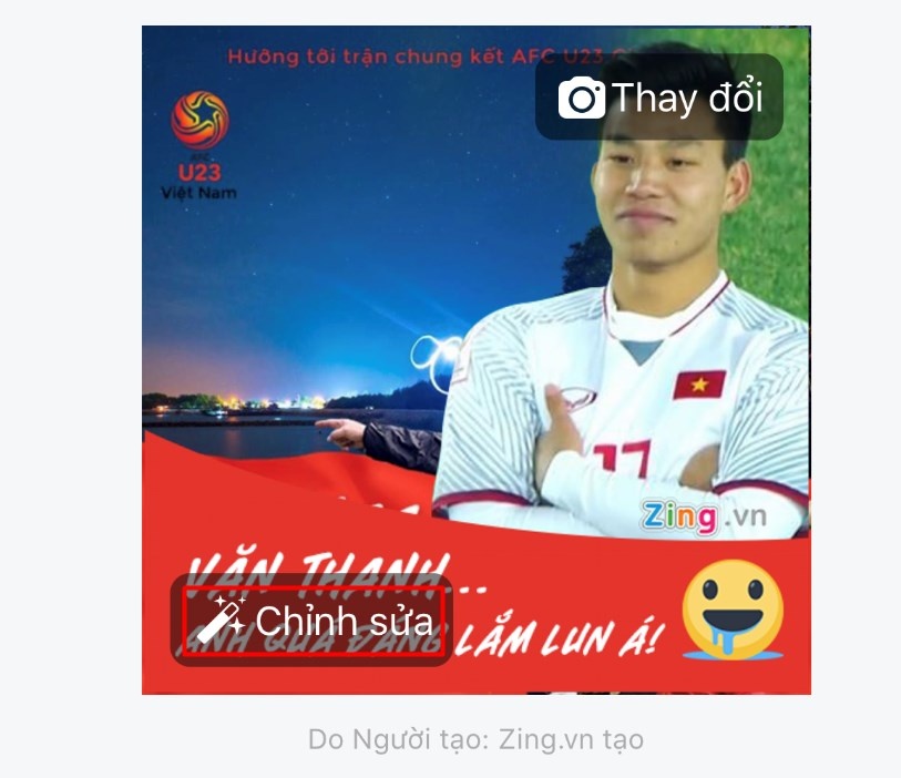 Đổi khung avatar Facebook cổ vũ U23 Việt Nam ảnh 4 Doi khung avatar Facebook co vu U23 Viet Nam anh 4