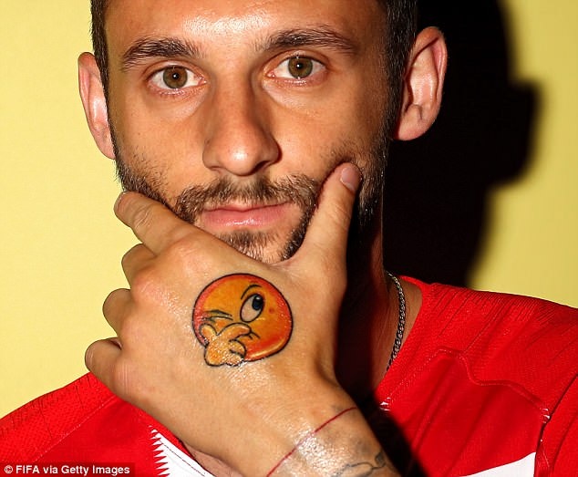 hinh xam tay cua cau thu,  World Cup,  Sergio Ramos,  Fermino,  Tay Ban Nha anh 1