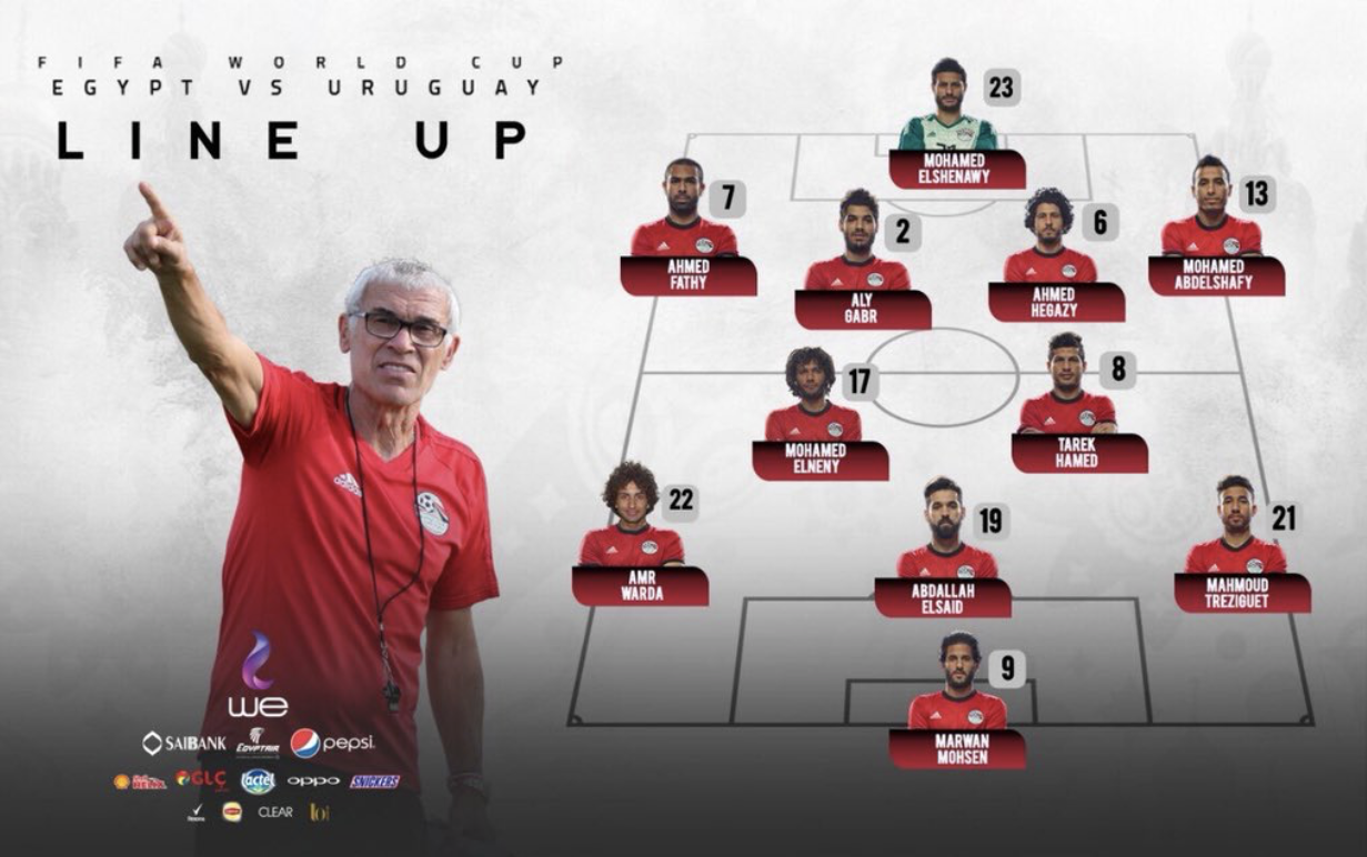 Salah khong co ten trong doi hinh ra san gap Uruguay,  World Cup,  Ai Cap anh 1