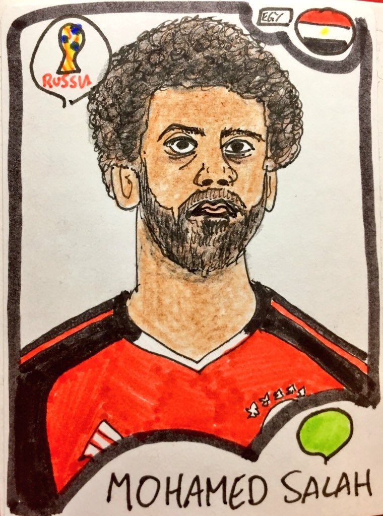 Loạt tranh vẽ xấu điên đảo của các tuyển thủ World Cup, Messi, Ronaldo, Salah ảnh 4 Loat tranh ve xau dien dao cua cac tuyen thu World Cup, Messi, Ronaldo, Salah anh 4