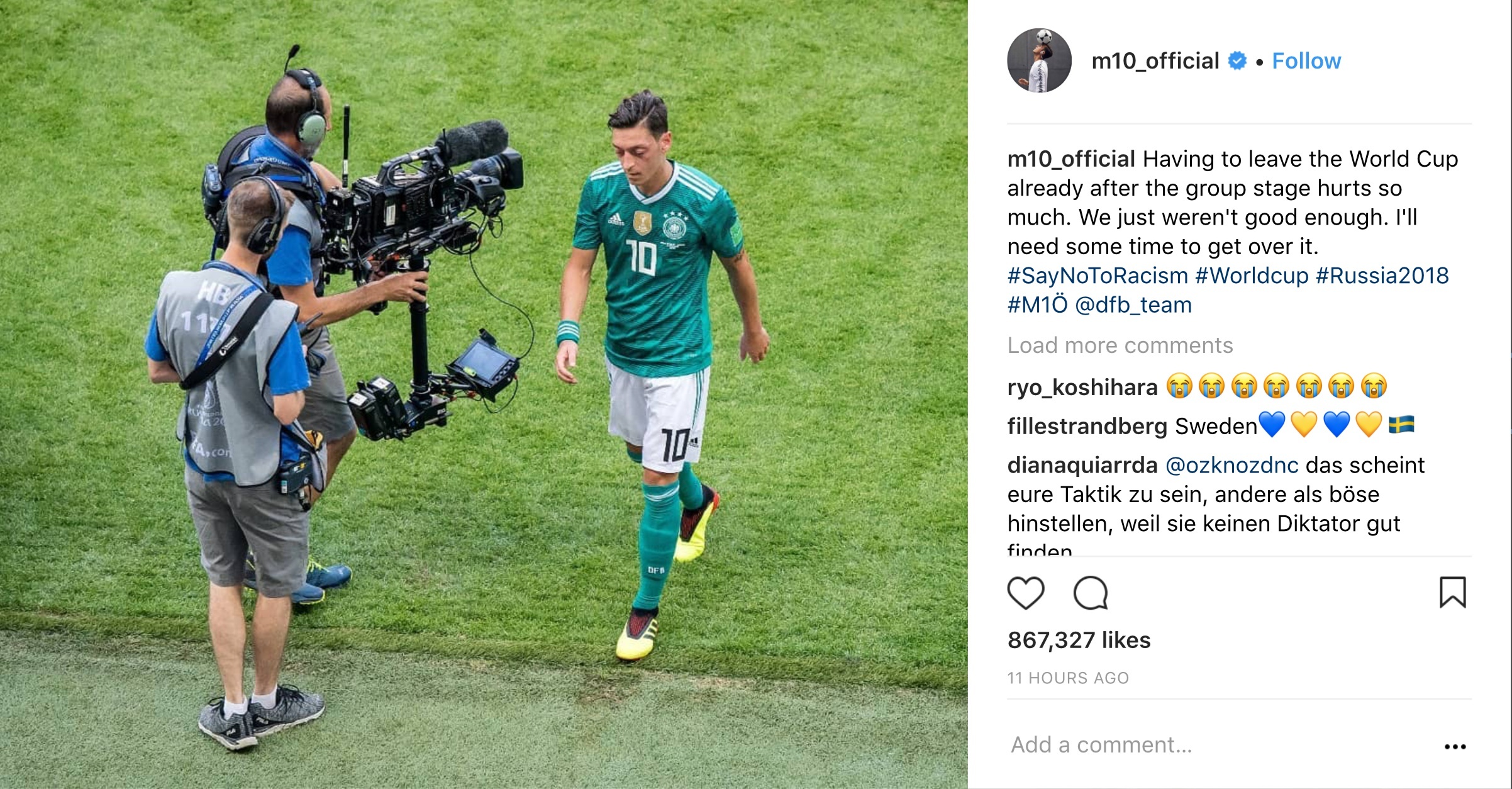 Oezil len tieng sau that bai cua doi tuyen Duc,  Mesut Oezil,  World Cup anh 1