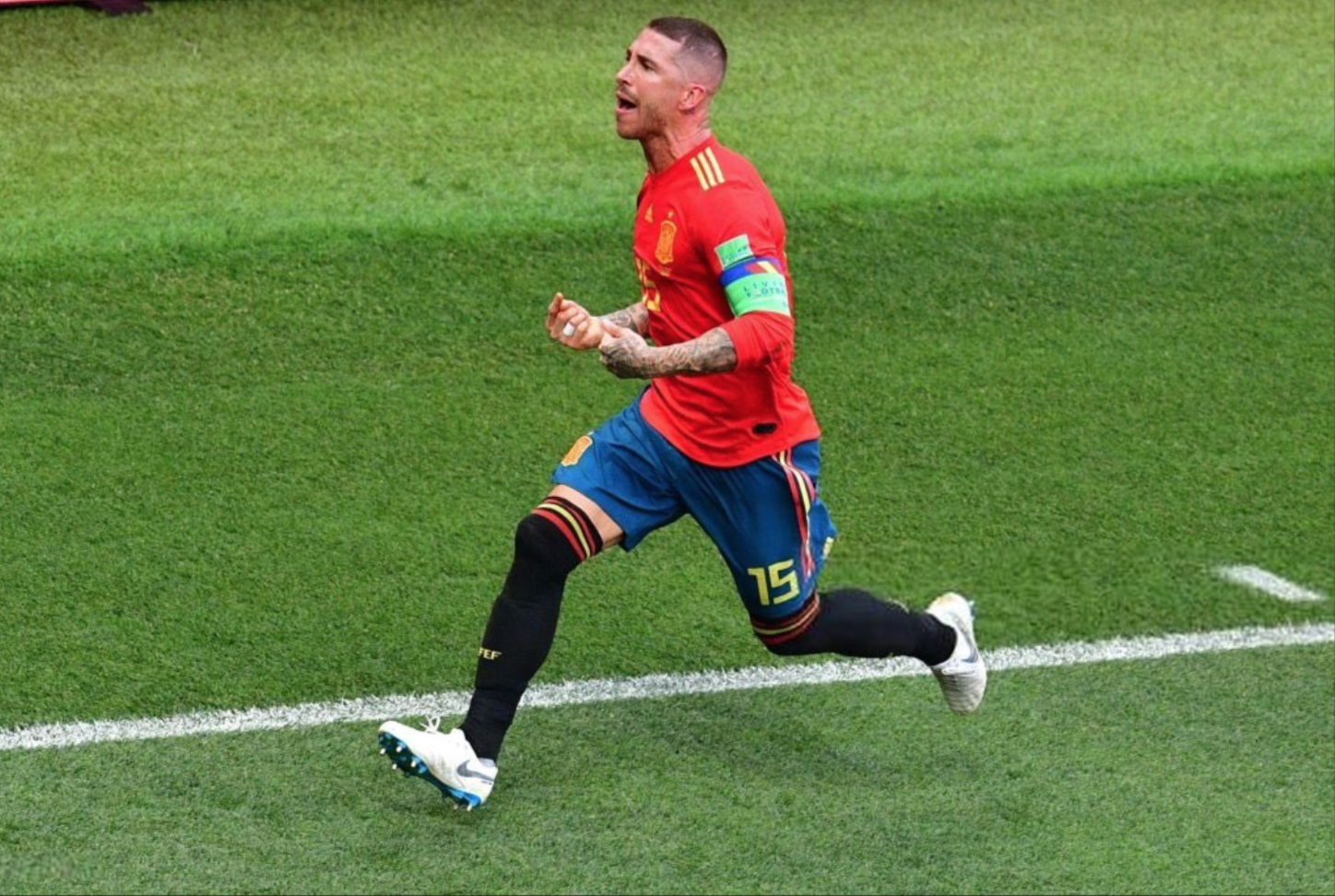 Ferdinand cuoi mia mai Ramos an mung ban thang phan luoi nha,  Tay Ban Nha,  World Cup anh 3