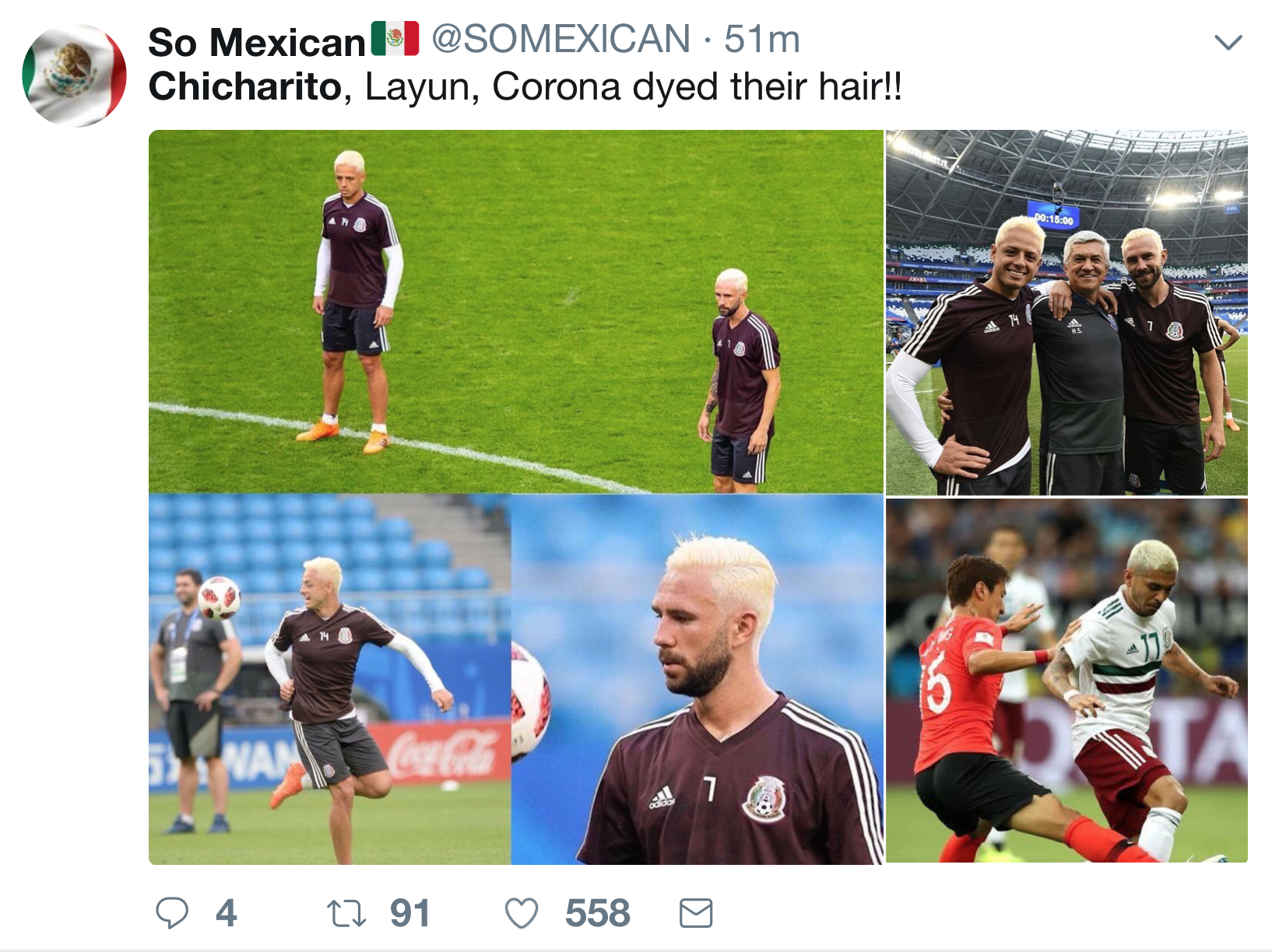 Chicharito nhuom toc vang,  World Cup,  Mexico anh 4